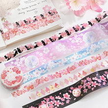 Load image into Gallery viewer, BGM Washi Tape-  White Cherry blossoms
