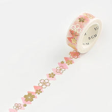 Load image into Gallery viewer, BGM Washi Tape- Cherry blossoms Trump Pattern
