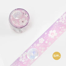 Load image into Gallery viewer, BGM Washi Tape- Cherry blossoms Full Moon
