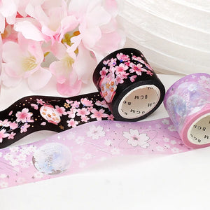 BGM Washi Tape- Cherry blossoms Full Moon