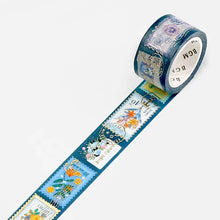 Load image into Gallery viewer, BGM Washi Tape- Post Office * Plant Blue
