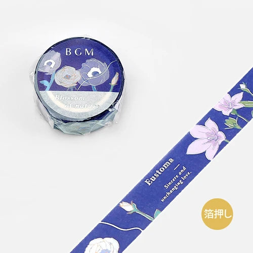 BGM Washi Tape- Midnight Blossom