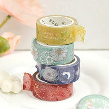 Load image into Gallery viewer, BGM Washi Tape- Midnight Blossom
