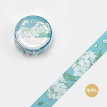 Load image into Gallery viewer, BGM Washi Tape- Aquamarine Blossom
