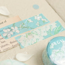 Load image into Gallery viewer, BGM Washi Tape- Aquamarine Blossom
