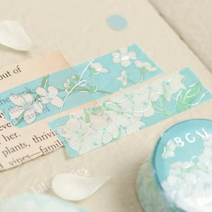 BGM Washi Tape- Aquamarine Blossom