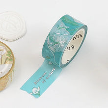 Load image into Gallery viewer, BGM Washi Tape- Aquamarine Blossom
