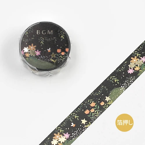 BGM Washi Tape- Firefly Forest