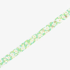 BGM Washi Tape- Green Flower Garden