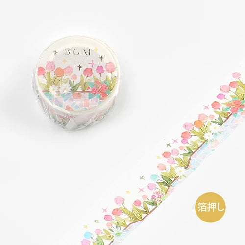 BGM Washi Tape- Tulip Garden