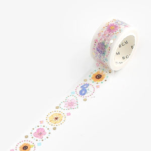 BGM Washi Tape- Circle Flower