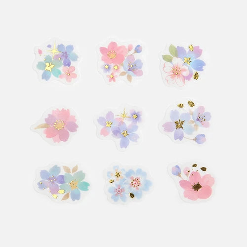 BGM Flake Seal- Cherry Blossoms Cool Colours