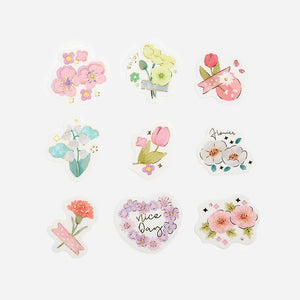 BGM Foil Stamping Stickers- Colorful Garden