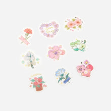 Load image into Gallery viewer, BGM Foil Stamping Stickers- Colorful Garden
