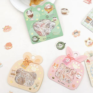 BGM Foil Stamping Stickers- Animals Teddy Bear