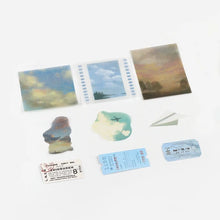 Load image into Gallery viewer, BGM Foil Stamping Stickers- Travel Diary Sky
