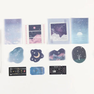 BGM Foil Stamping Stickers- Travel Diary Starry Sky