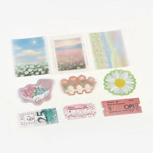 Load image into Gallery viewer, BGM Foil Stamping Stickers- Travel Diary Flower Garden
