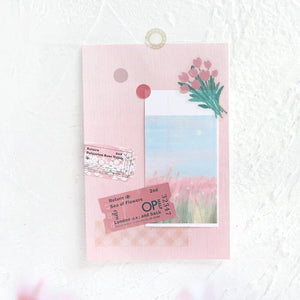 BGM Foil Stamping Stickers- Travel Diary Flower Garden