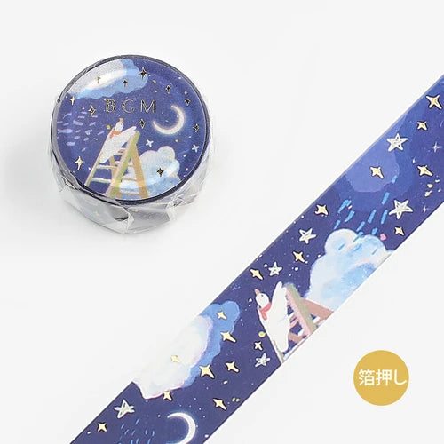 BGM Washi Tape- Little world ・Galaxy Shimmer