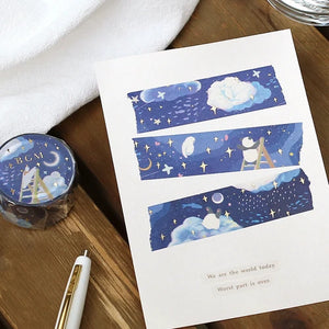 BGM Washi Tape- Little world ・Galaxy Shimmer