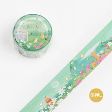 Load image into Gallery viewer, BGM Washi Tape- Little world ・Wind Flower Garden
