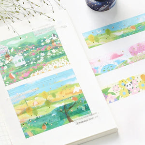 BGM Washi Tape- Little world ・Wind Flower Garden