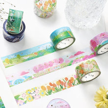 Load image into Gallery viewer, BGM Washi Tape- Little world ・Wind Flower Garden
