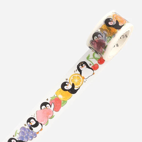 BGM Washi Tape- Penguin World Fruit
