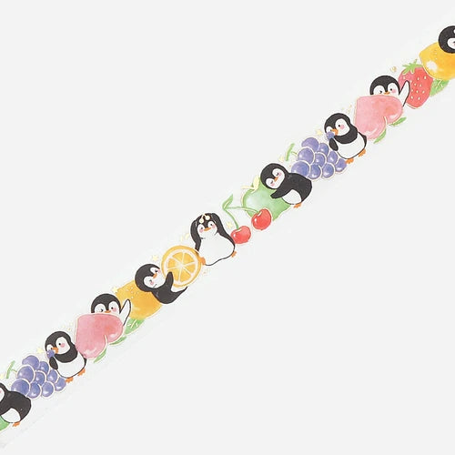 BGM Washi Tape- Penguin World Fruit