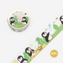 Load image into Gallery viewer, BGM Washi Tape- Penguin World Picnic
