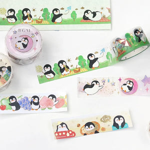 BGM Washi Tape- Penguin World Picnic