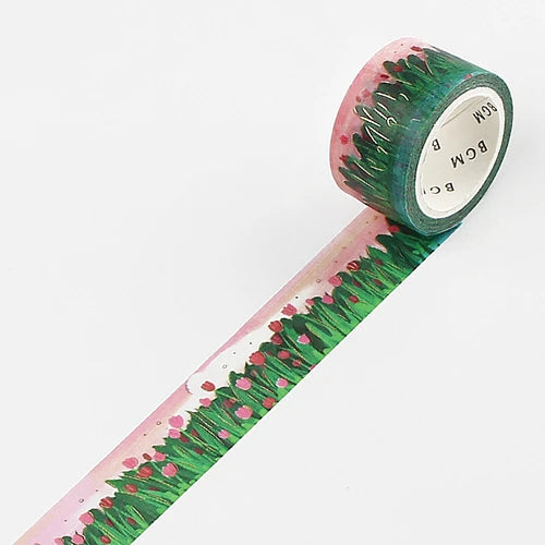 BGM Washi Tape- Oil Pastel ・Tulip Park