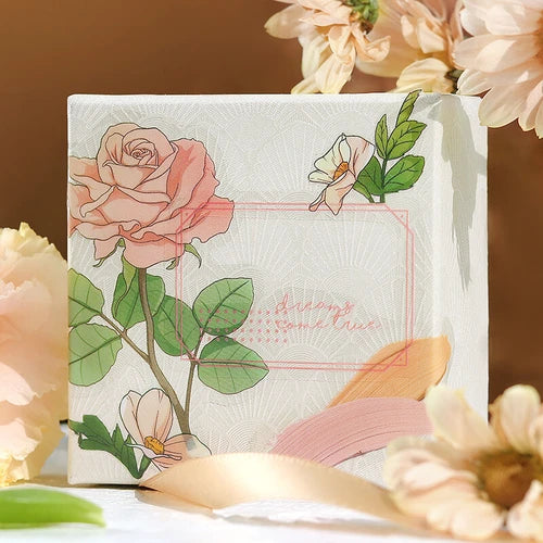 BGM PET Stickers- Orange Flowers Bloom