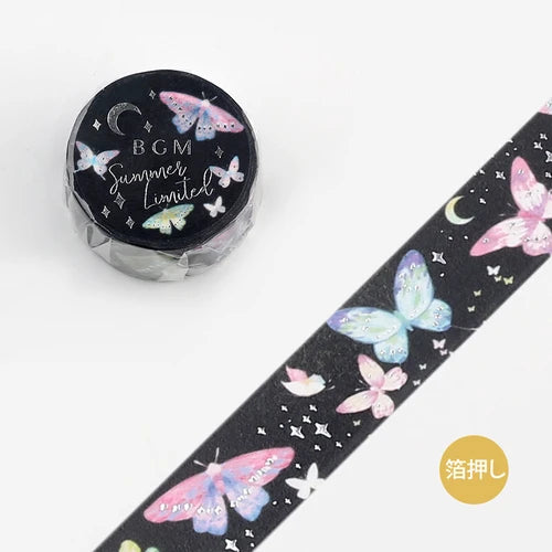 BGM Washi Tape- Night Butterfly