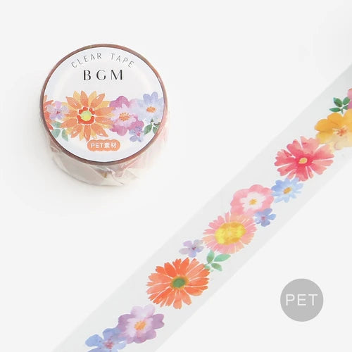BGM Clear Tape- Summer Garden