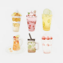 Load image into Gallery viewer, BGM Clear Stickers- Summer Drinks
