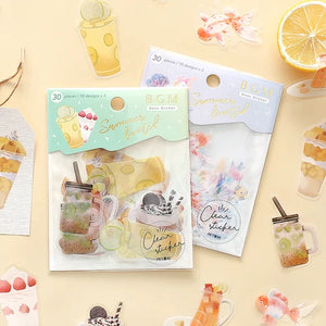 BGM Clear Stickers- Summer Drinks