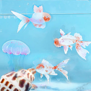 BGM Clear Stickers- Goldfish