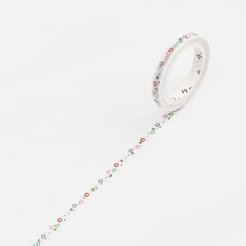 BGM Slim Washi Tape- Flower Chain