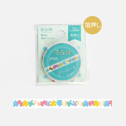 BGM Slim Washi Tape- Puzzle