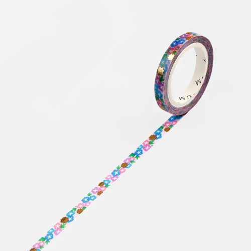 BGM Slim Washi Tape- Morning Glories