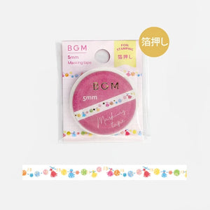 BGM Slim Washi Tape- Little Furball