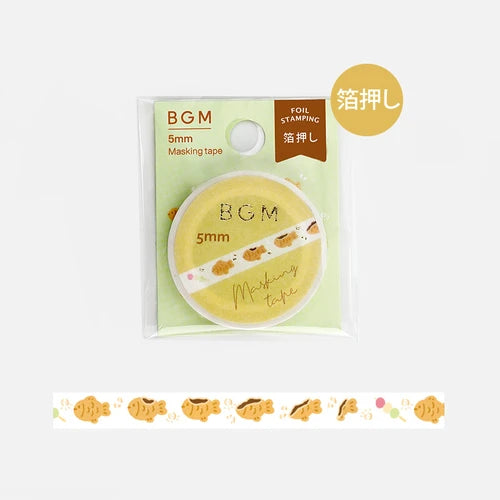 BGM Slim Washi Tape- Taiyaki