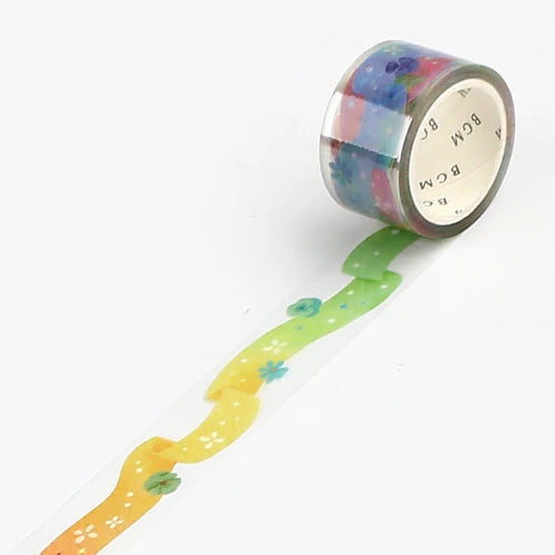 BGM Clear Tape-  Rainbow Lace