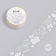 Load image into Gallery viewer, BGM Clear Tape- White Flower Field
