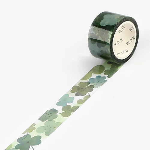 BGM Clear Tape- four-leaf clover