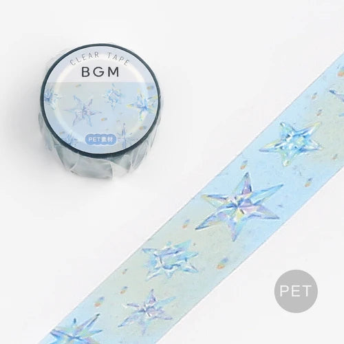 BGM Clear Tape- Stars