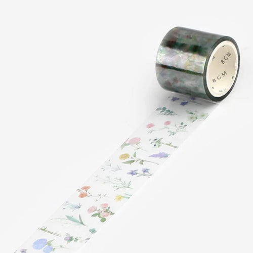 BGM Clear Tape-  flourish pattern