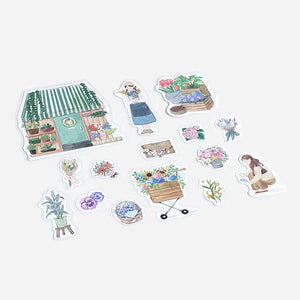 BGM Flake Stickers- Little Shop* Florist